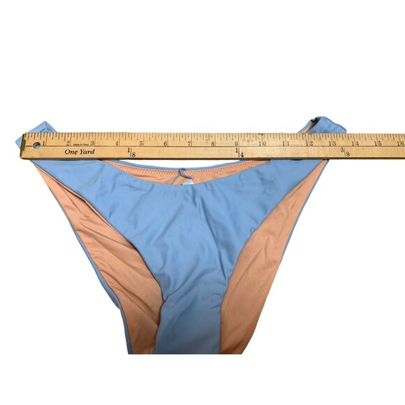 New! J.Crew Bikini Bottom Women’s Small Curved Waist Cheeky Blue Mist BC125 - Picture 2 of 7